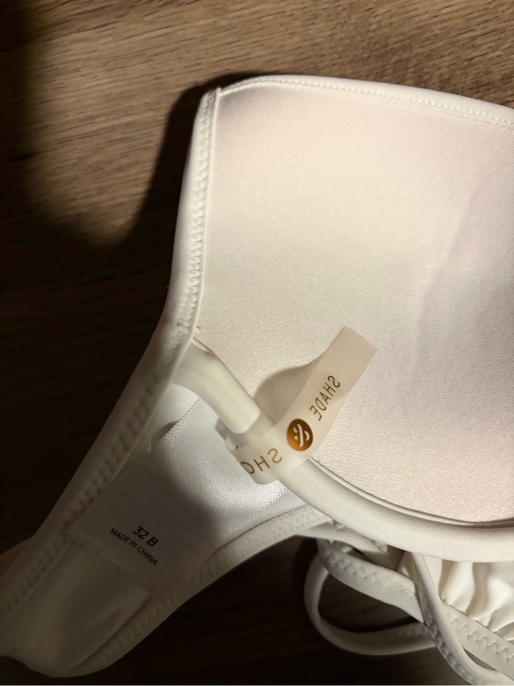 White Padded Halter Bikini Top - Picture 3 of 4